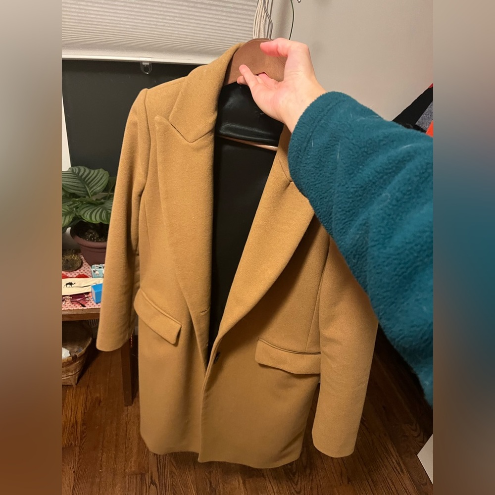 Camel Zara peacoat